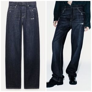 ZARA ZW COLLECTION SLIM FIT MID-RISE JEANS
